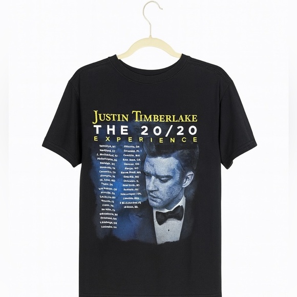 Justin Timberlake The 20/20 Experience 2013 Concert T-Shirt Blue Size Medium - Picture 2 of 2